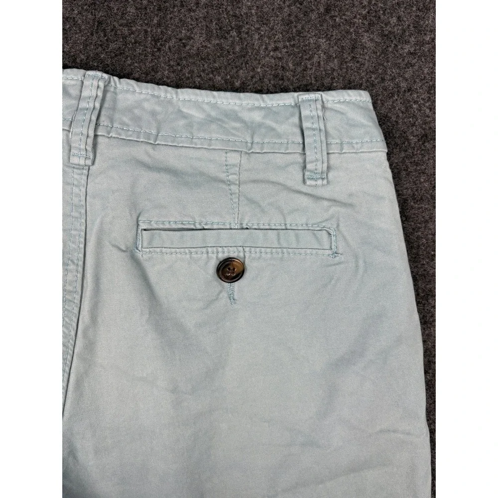 Aeropostale Mens Chino Shorts Size 27 Light Aqua Blue Stretch Cotton Twill 7.5in
